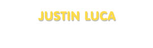 Der Vorname Justin Luca